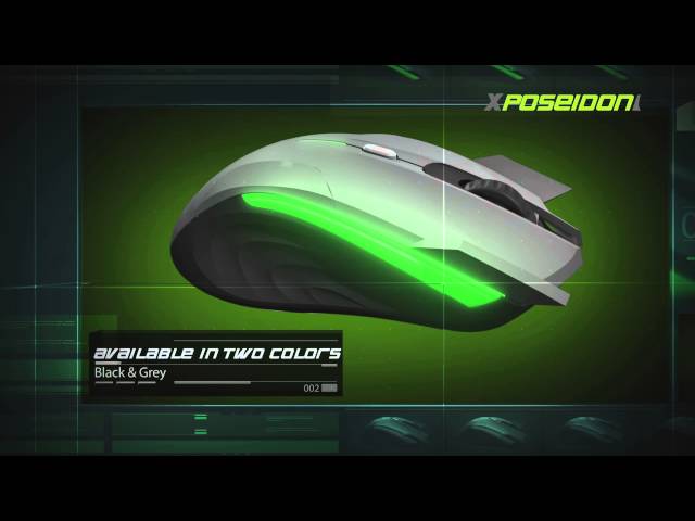 Keep Out XPoseidon Ratón Gaming 4000DPI Negro/Verde video