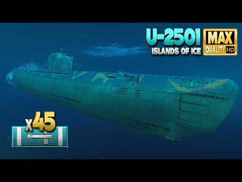 Submarine U-2501: 45 torpedo hits - World of Warships