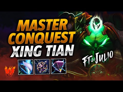 XING TIAN, DID NOT TRUST TANKS ft. Julio - Warchi - Smite Master Conquest