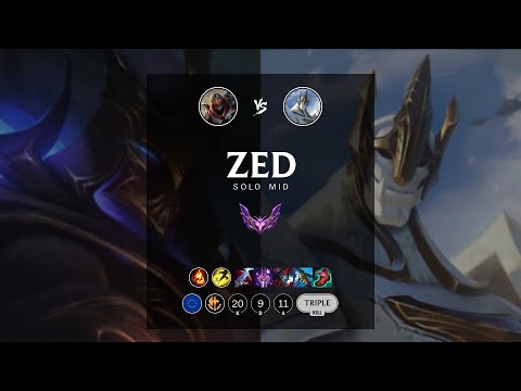 Zed Mid vs Galio - EUW Master Patch 12.7