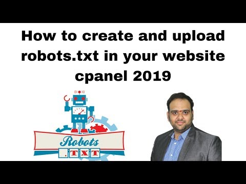 How to create and upload robots txt in your website cpanel 2019