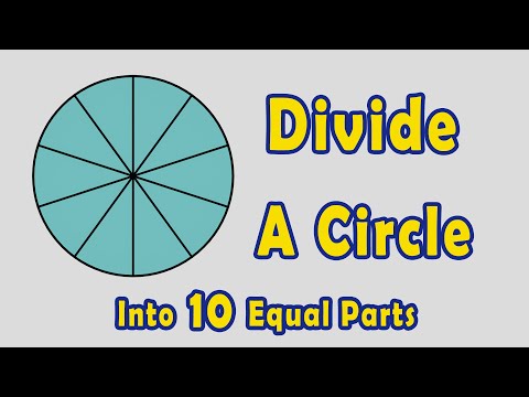 How to Divide a Circle into 10 Equal Parts