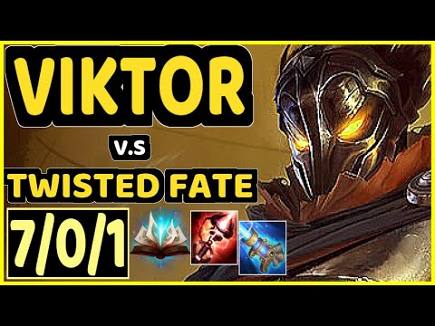 GREVTHAR (VIKTOR) vs TWISTED FATE - 7/0/1 KDA MID CHALLENGER GAMEPLAY - BR