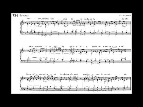 LS I 724 - Sanctus (Missa de Angelis)