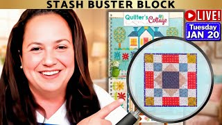 Use Your Fabric Scraps | How To Sew Stash Buster Block | Quilter’s Cottage Quilt - GCMS 01-20 #178
