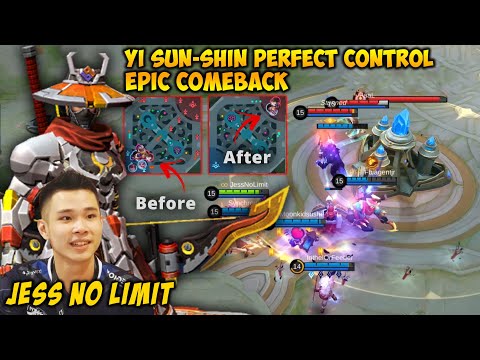 100% Control Epic Comeback Jess No Limit Yi Sun Shin Top Global Gameplay ~ Mobile Legends