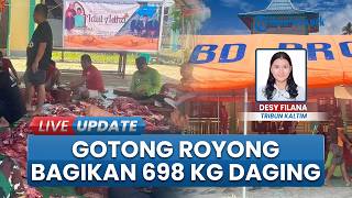 H+1 Idul Adha 2026 Warga Ujoh Bilang Mahulu Gotong Royong Bagikan 698 Kg Daging Kurban