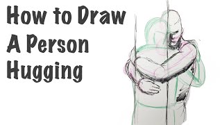How to Draw a Person Hugging (with instruction)