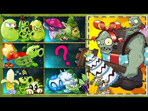 PvZ 2 Challenge - Random 12 Team Plant vs Team Zombie Birthday Level 5  - Who will win?