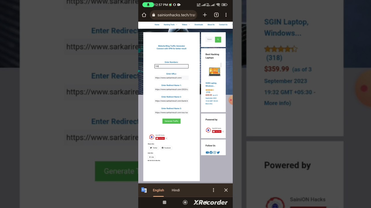 Free Blog Traffic Generator #hacking #coding #viral #shorts #youtubeshorts