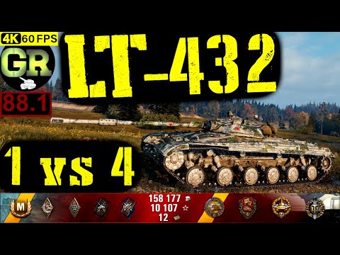 88_World of Tanks LT-432 WoT Replay - 6 Kills 6.4K DMG(Patch 1.4.0)