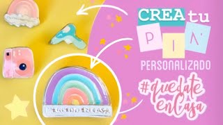 Cómo crear 🎖PINES METÁLICOS🌈✨personalizados para Scrapbooking✂️| DIY P