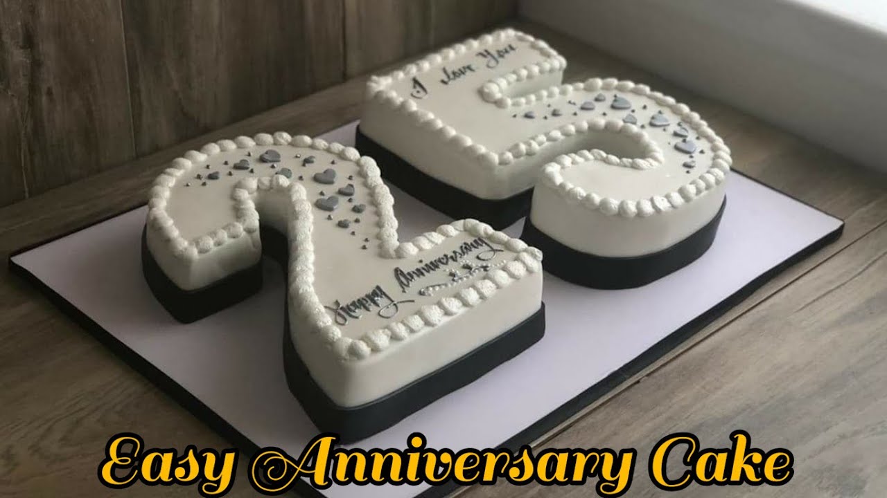 Anniversary Cake Ideas (Silver Wedding Anniversary Cake Tutorial)