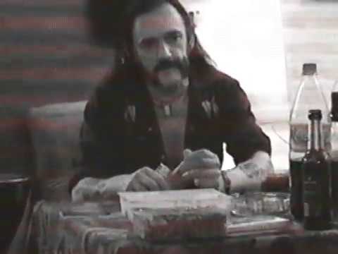 Lemmy at the Skew Siskin Monongo Studio in Berlin