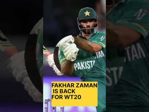 Fakhar Zaman is back in Pakistan Squad for WT20 2022 | ICC T20 World Cup 2022 | Fakhar Zaman
