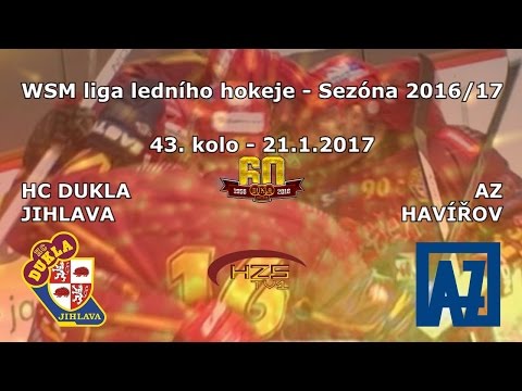 43. kolo (21.1.2017) HC Dukla Jihlava - AZ Havířov
