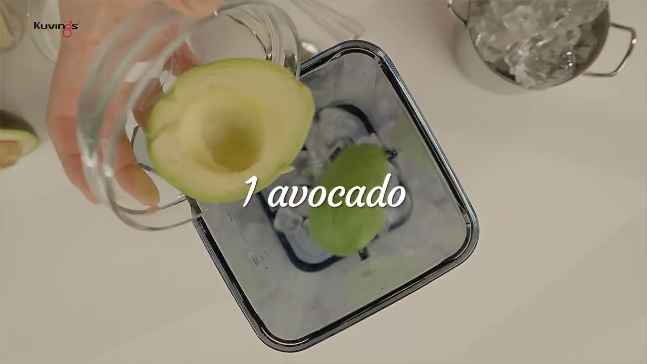 RECIPE "Sữa lắc bơ" cùng máy xay sinh tố chân không tự động hiệu Kuvings CB1000