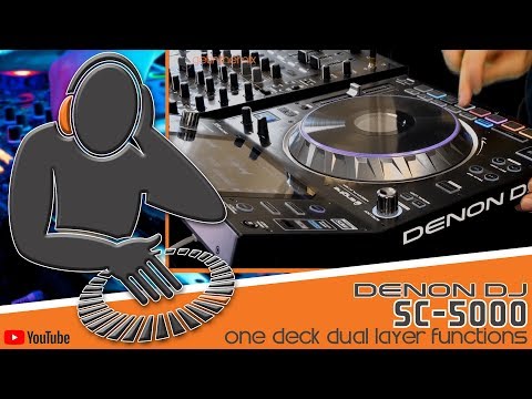Denon SC5000 - Dual Layer Functions Using One Deck @ Getinthemix.com