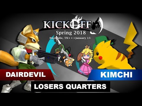 Kickoff - Spring 2018 - Melee Singles - DairDeviL (Fox) VS Kimchi (Pikachu) - Losers Quarters