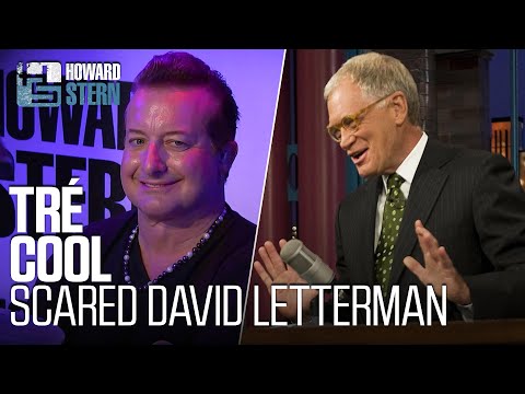 Tré Cool Apologizes to David Letterman for Scaring Him on "Late Show"