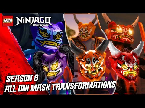 Ninjago Sons of Garmadon: Season 8 - All Oni Mask Transformations