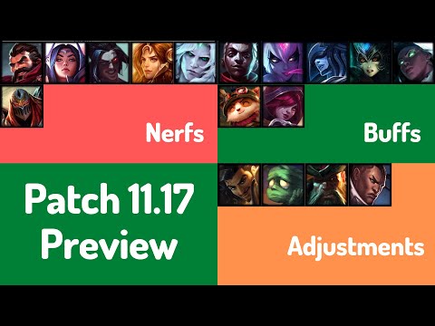 lol Patch 11.17 Preview | Champion Buffs & Nerfs / Adjustments | System Changes - League of Legends