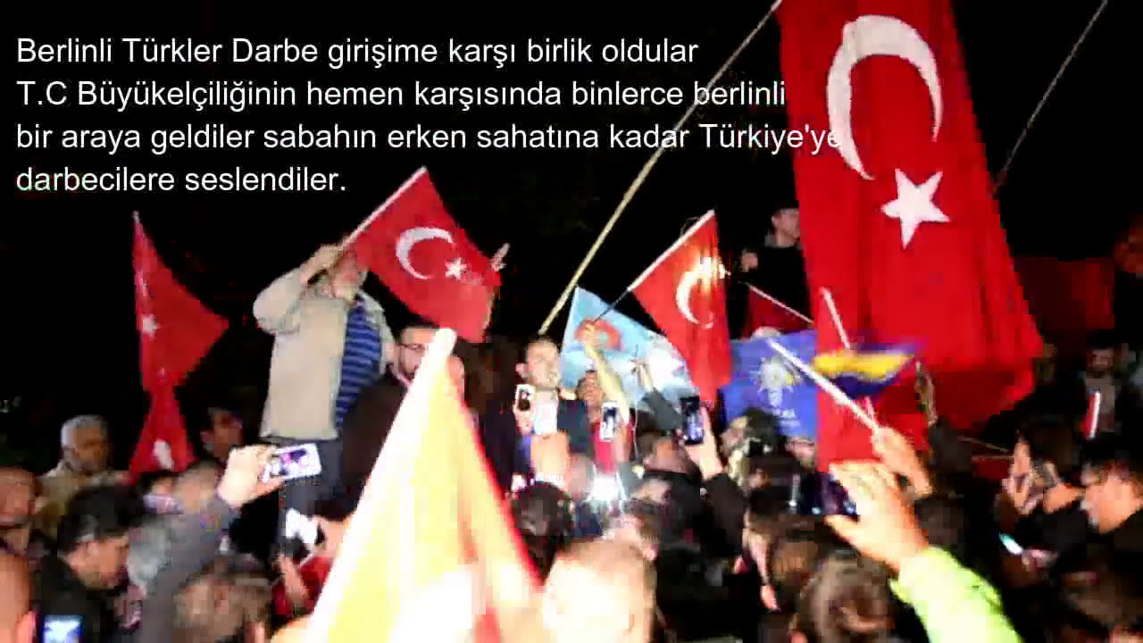 Darbe Girişimine Karşı Berlin'de Direniş