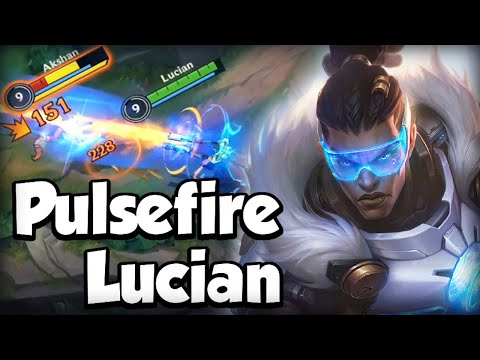 PULSEFIRE LUCIAN GAMEPLAY - BUILD & RUNES - WILD RIFT