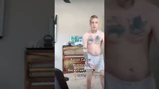 Aaron Carter Practices Backstreet Boys Cover for upcoming tour