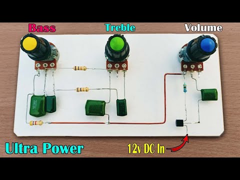 DIY Ultra Powerful Bass, Treble, Volume Controller, No IC // How to Make Bass Treble Controller