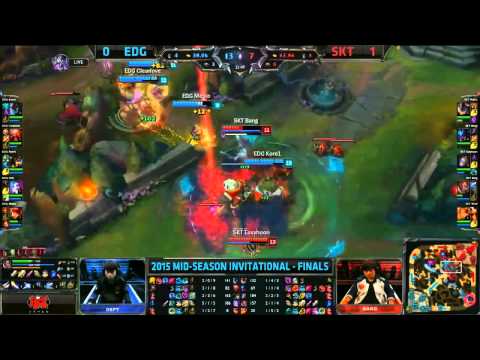 EDG Pawn Cassiopeia VS SKT Bengi Rek Sai Game 2 Highlights : 2015 MSI Final: Patch 5.9