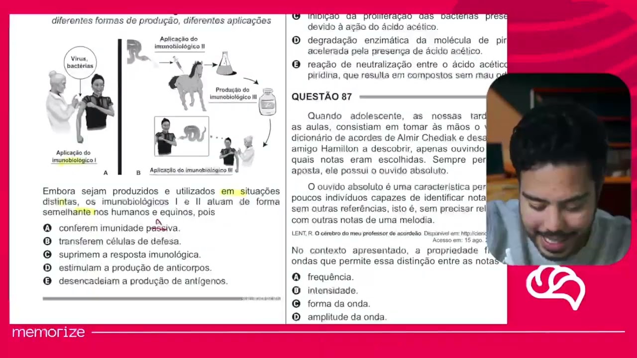 Resolução em Vídeo — Questão 85 ENEM 2014