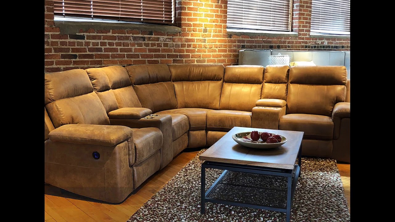 Braydon Badlands Saddle Modular Power Reclining Sectional from Emerald