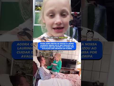 Ixpia só, raça! A pequena Laura, de Chapadão do Lageado, no Vale do Itajaí, passou por uma avali