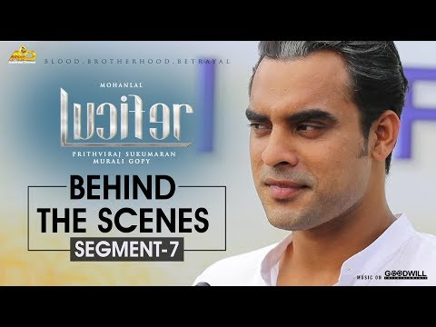 Thumbnail of the video: LUCIFER Behind The Scene - Segment 7 | Mohanlal | Prithviraj Sukumaran | Antony Perumbavoor