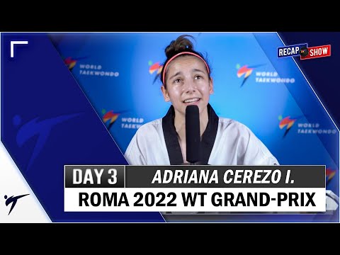 ADRIANA CEREZO IGLESIAS POST FIGHTS INTERVIEW - ROMA 2022 WT GRAND PRIX