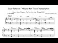Oscar Peterson "Whisper Not" Piano Transcription - AT Jazz Piano Transcription Oscar Peterson "Whisper Not" Piano Transcription