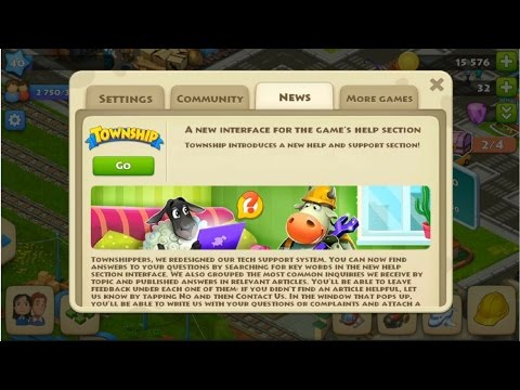TOWNSHIP LEVEL 40 - A new INTERFACE in HELP SECTION
