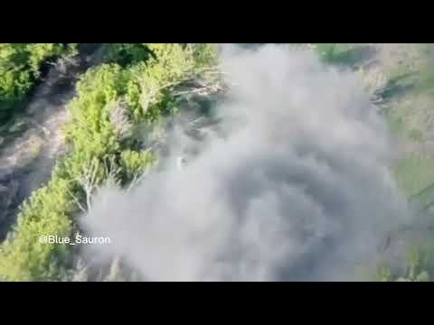 Unlucky russian tank rolls on two anti tank mines