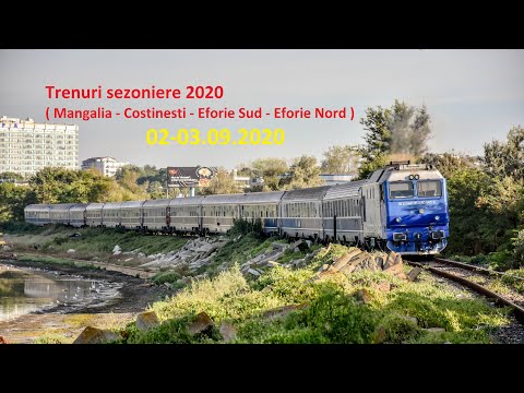 Trenuri sezoniere 2020 ( Mangalia - Costinesti - Eforie Sud - Eforie Nord ) 02 - 03.09.2020