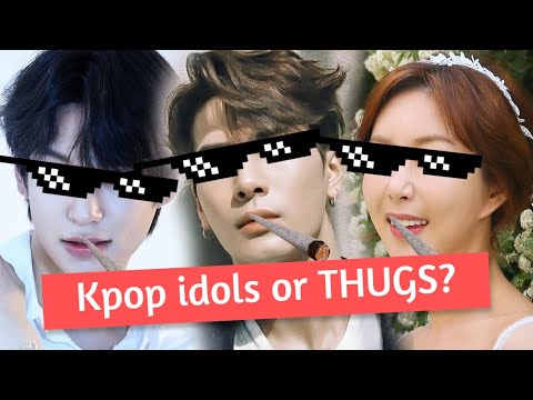 5 Kpop idols who lead a Thug Life?