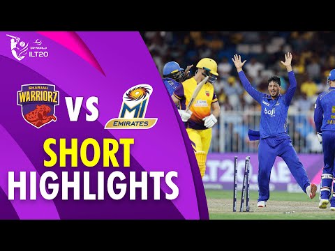 Short Highlights | Sharjah Warriorz vs MI Emirates | Match 6 | DP World ILT20 | M3Y1U