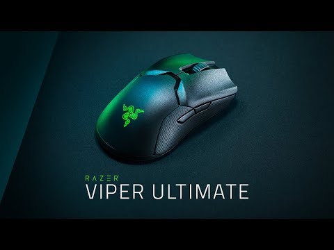 Belaidė žaidimų pelė Razer Viper Ultimate, Chroma, Juoda video
