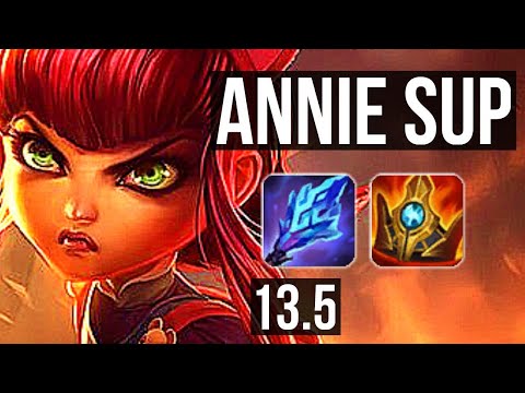 ANNIE & Jinx vs ASHE & Varus (SUP) | Rank 2 Annie, 0/1/11, Rank 11 | KR Challenger | 13.5