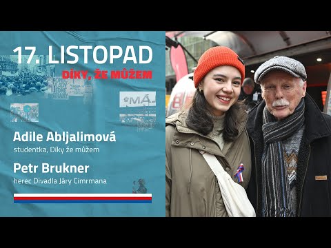 17. listopad - Díky že můžem: Adile Abljalimová a Petr Brukner