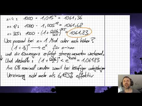 Finanzmathe - Teil 6 - Stetige Verzinsung