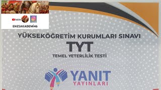 Yanıt Yayınları - Türkiye Geneli TYT Deneme Sınavı 1 - Tarih Soru Çözümü