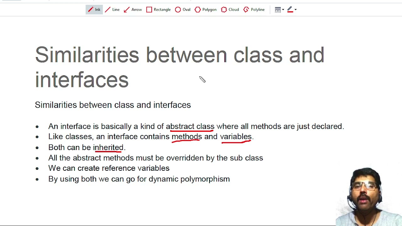 What is an interface What are the similarities between interfaces and