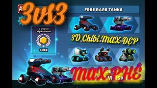Game 3D CHIBI 3vs3 ĐẤU SÚNG MAX ĐẸP  || Bắn xe tăng 3D -- Tank raid online 3D || Android game