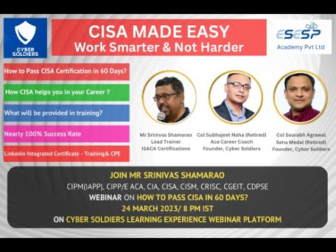 CISA Domain 1 Class